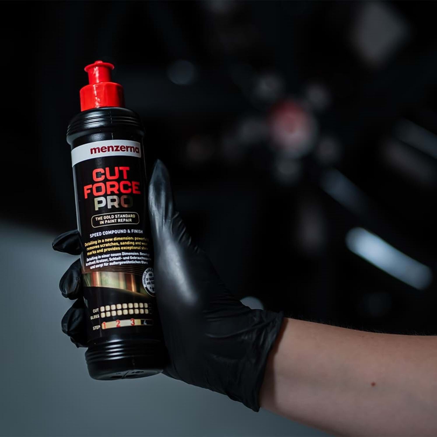 MENZERNA Cut Force Pro Altın Seri Ağır Çizik Giderici Kalın Pasta 250 ml