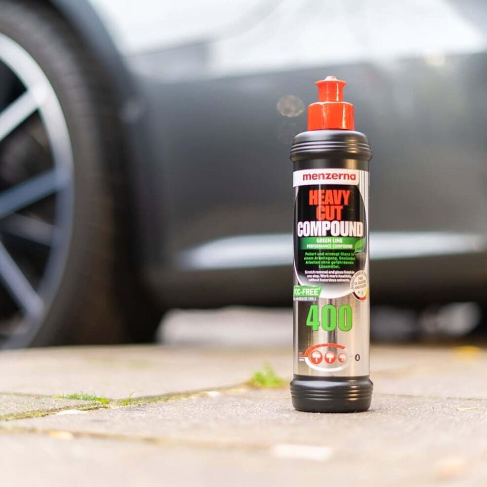 MENZERNA 400 Yeşil Seri Ağır Çizik Giderici Kalın Pasta 250 ml