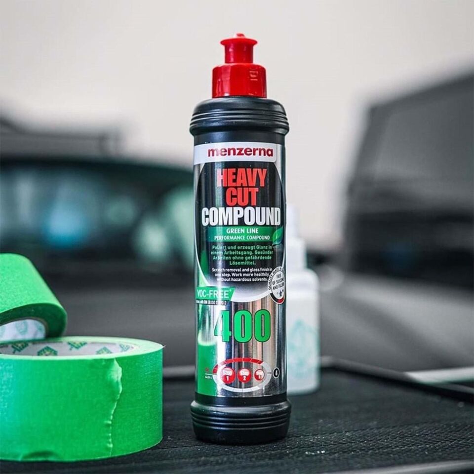 MENZERNA 400 Yeşil Seri Ağır Çizik Giderici Kalın Pasta 250 ml