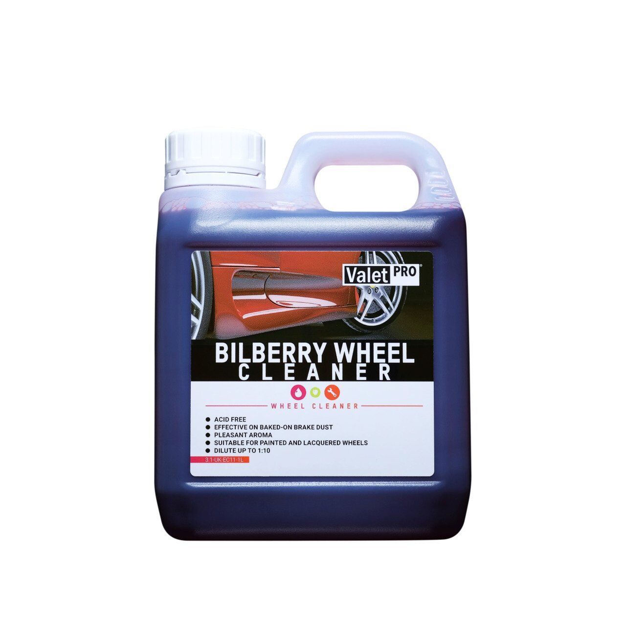 Valet Pro Bilberry Wheel Cleaner Jant Temizleyici ve Parlatıcı 1 lt
