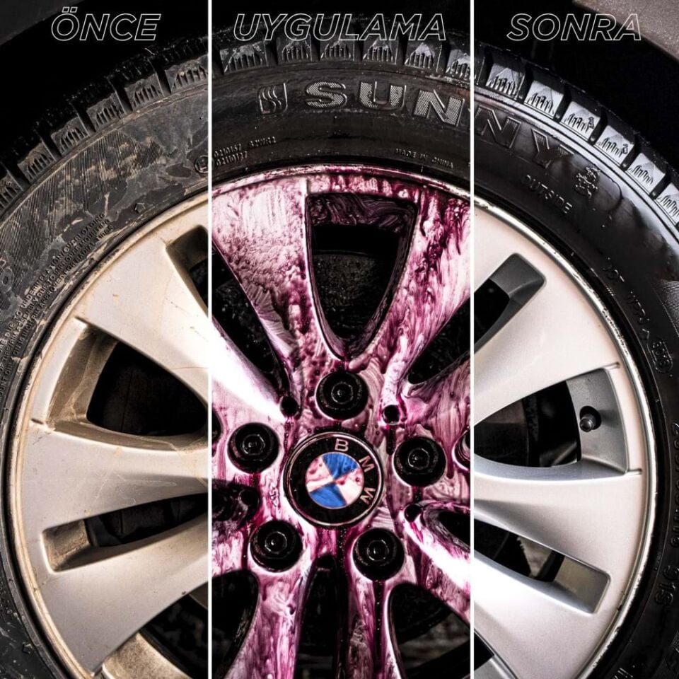 GYEON Q²M Iron Demir Tozu, Balata Tozu Temizleyici Ve Pas Sökücü PH Nötr 1 lt