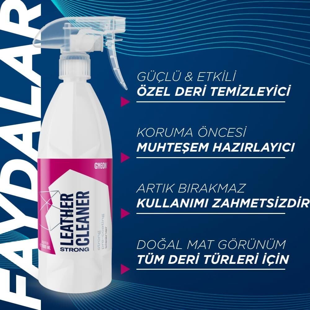 ''GYEON Q²M Leather Cleaner Strong Güçlü Deri Temizleyici 1 lt