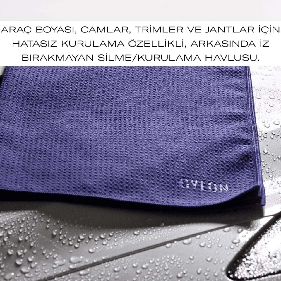 GYEON Q²M Waffle Dryer Petek Dokulu Yüzey Kurulama Havlusu 40x40 cm