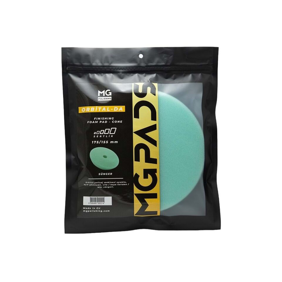 MG Pads Orbital Yeşil Cila ve Boya Koruma Süngeri 150/130 mm