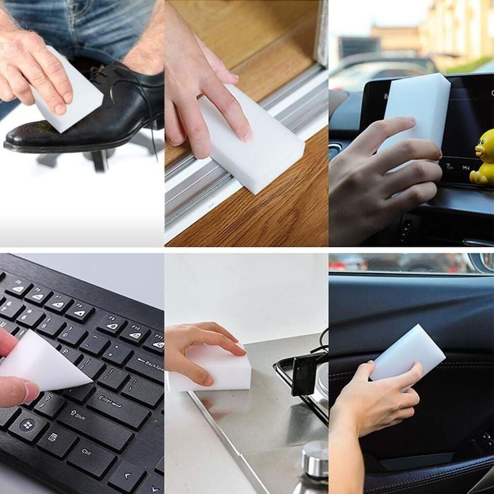 SGCB Magic Sponge Sihirli Sünger Melamin Silgi Temizlik Süngeri 90x70x35mm