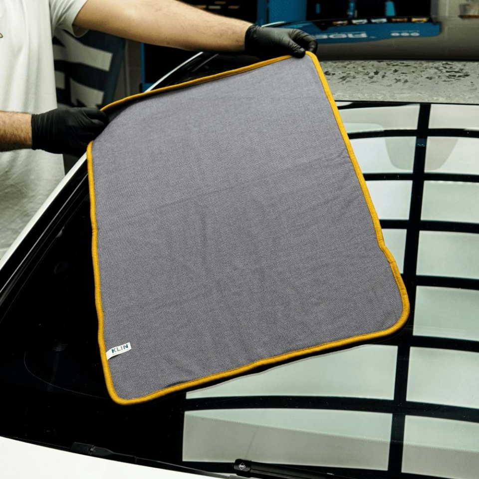 KLIN Drying Zero HD Mikrofiber Kurulama Havlusu 800 GSM Gri 80x50 cm