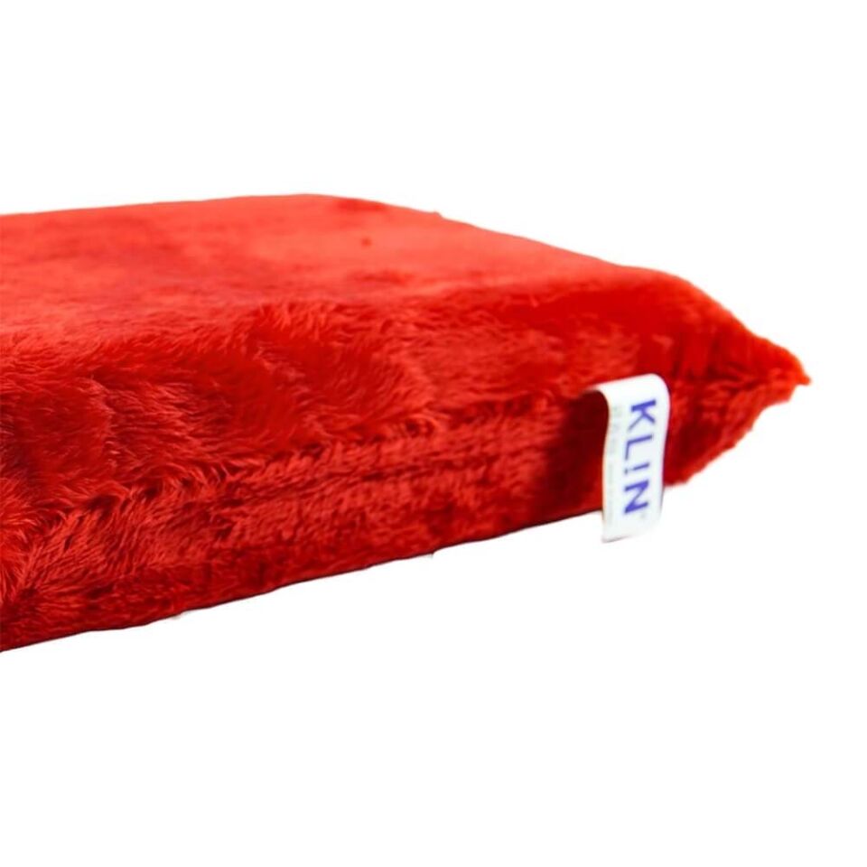 KLIN Softy Wash Pad Yumuşak Tüylü Araç Yıkama Padi Kırmızı 22x14 cm