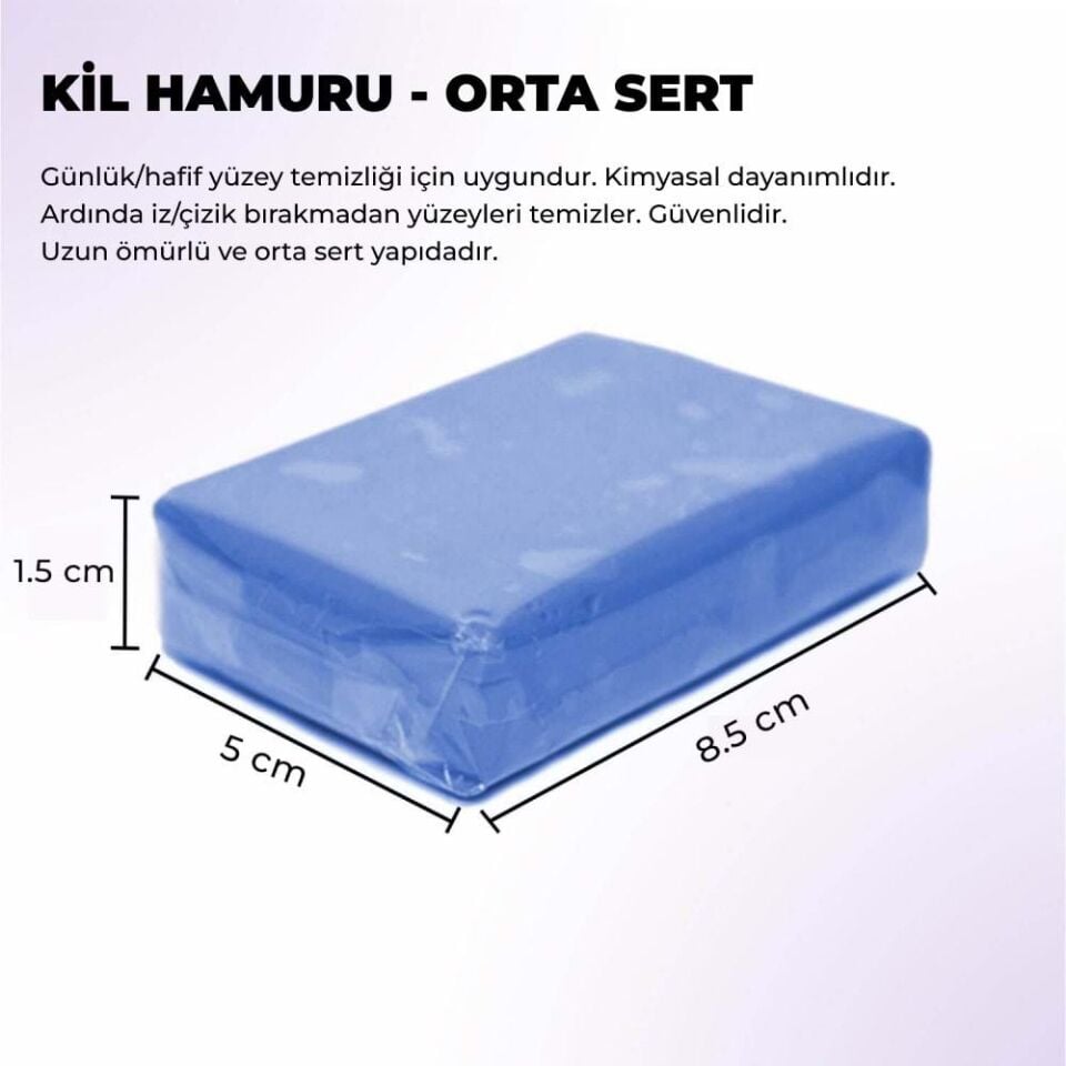 MG PS Yüzey Temizleyici Kil Hamuru Orta Sert Mavi 100 gr