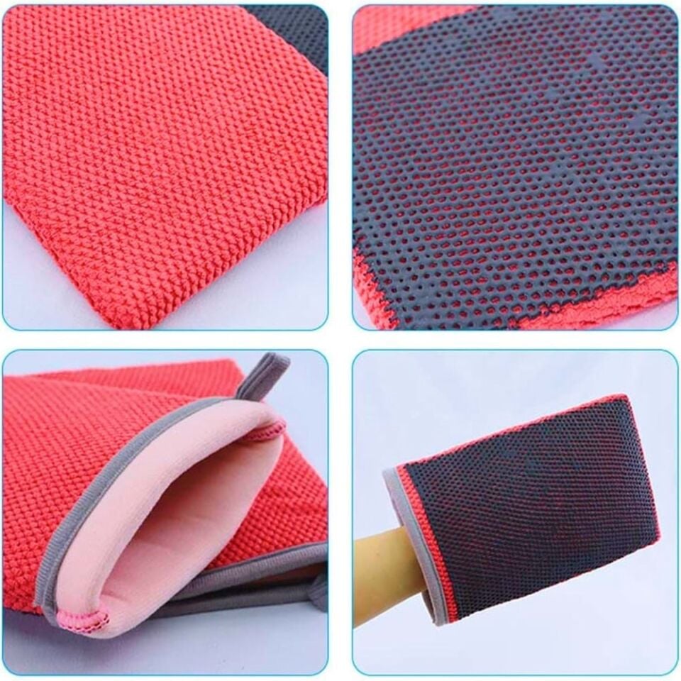 MG PS Yüzey Temizleyici Kil Eldiveni Kırmızı 21x16 cm