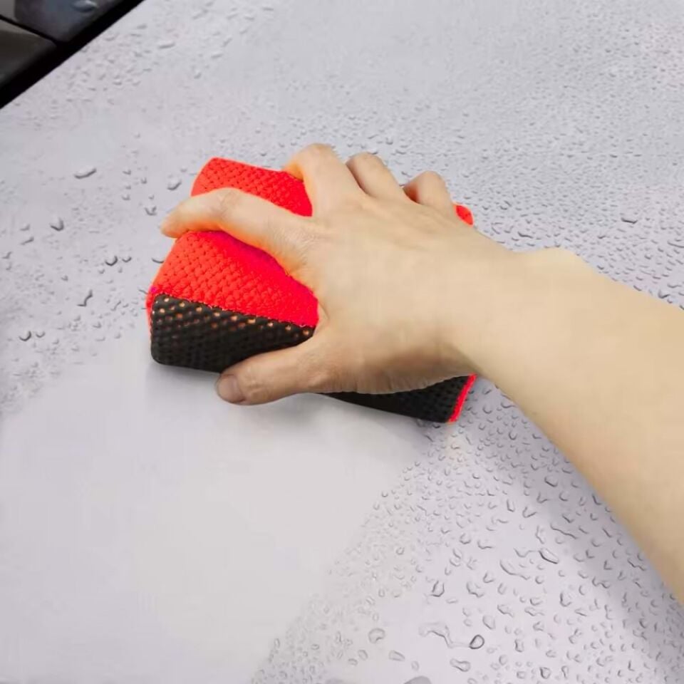 MG PS Yüzey Temizleyici Mikrofiber Süngerli El Kil Pedi 12x9 cm