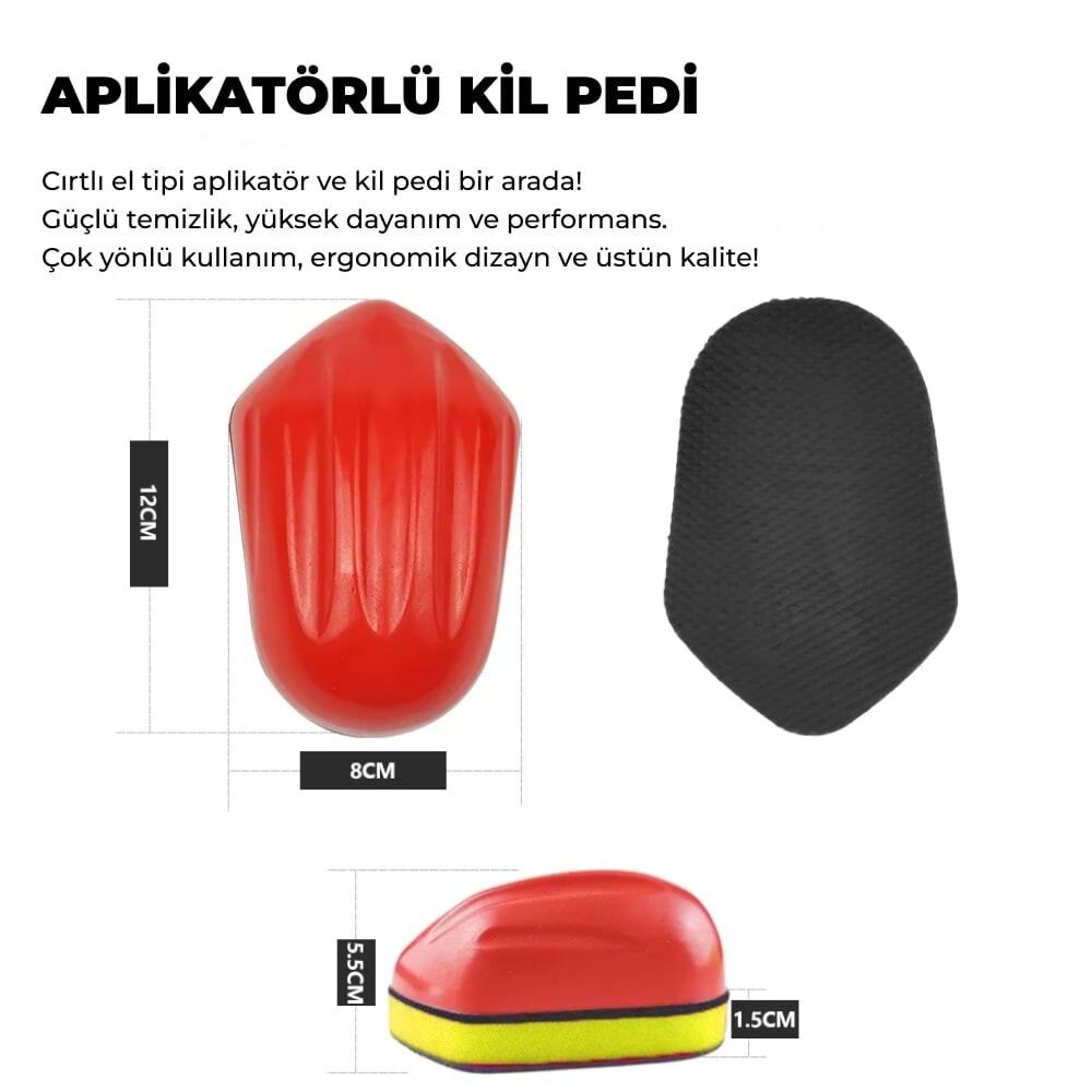 MG PS Aplikatörlü Yüzey Temizleyici El Kil Pedi 12x8 cm