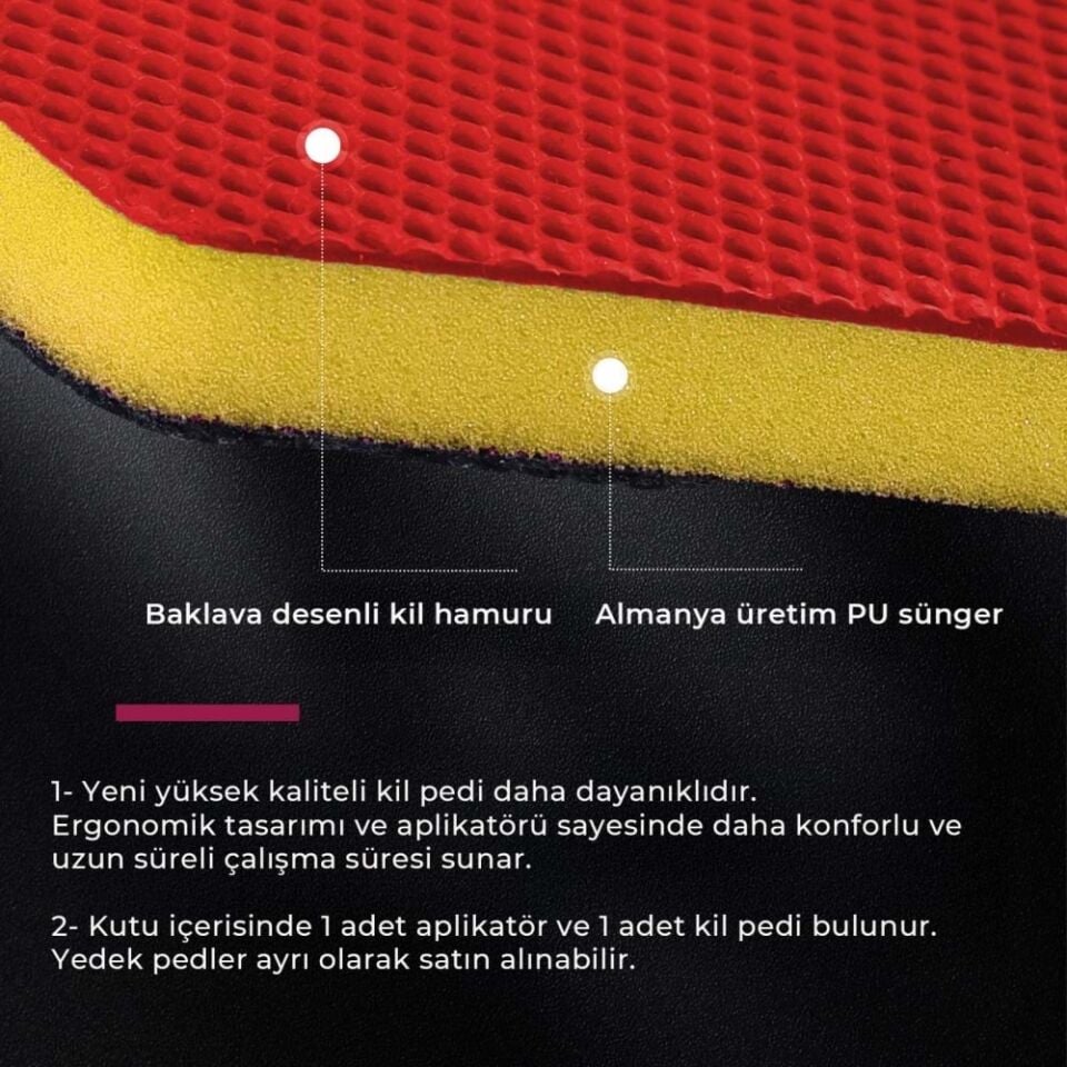 MG PS Aplikatörlü Yüzey Temizleyici El Kil Pedi 12x8 cm