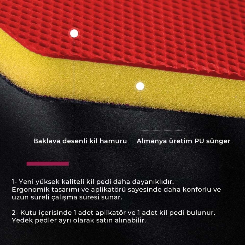 MG PS Aplikatörlü Yüzey Temizleyici El Kil Pedi 12x8 cm