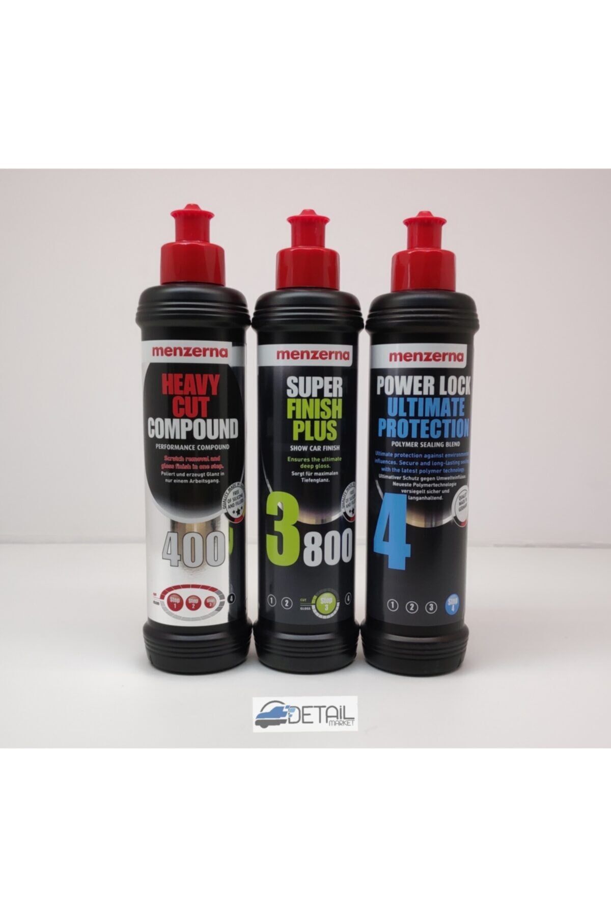 Menzerna 400 Kalın Pasta 3800 Hare Giderici Powerlock Üstün Boya Koruma Seti 250 ml