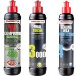 Menzerna Yeşil 400 Kalın Pasta 3000 Hare Giderici Sealingwax Boya Koruma Seti 250 ml