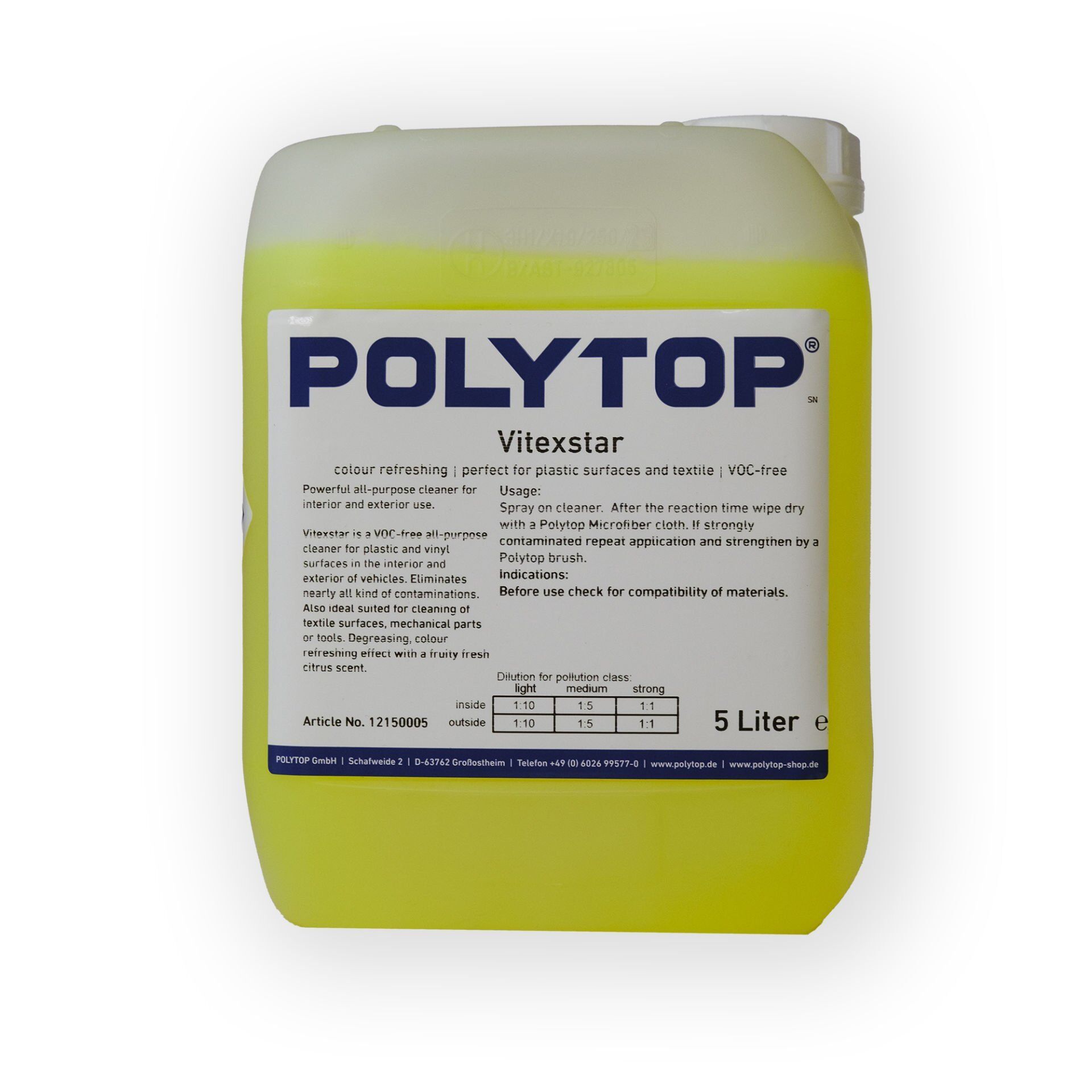 Polytop Vitexstar Genel Amaçlı Temizleyici 5 lt