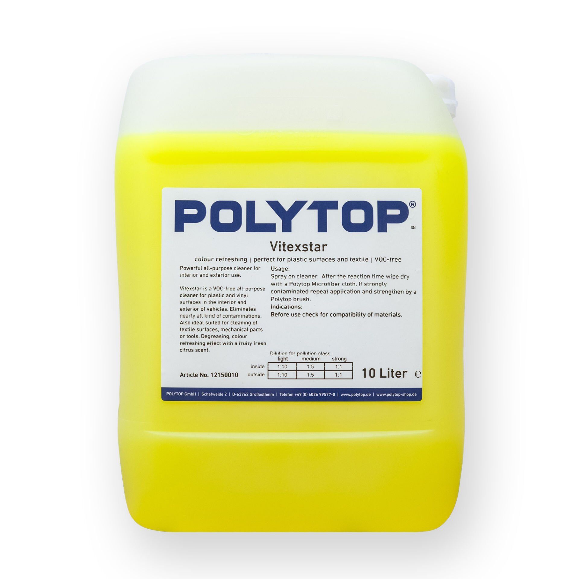 Polytop Vitexstar Genel Amaçlı Temizleyici 10 lt