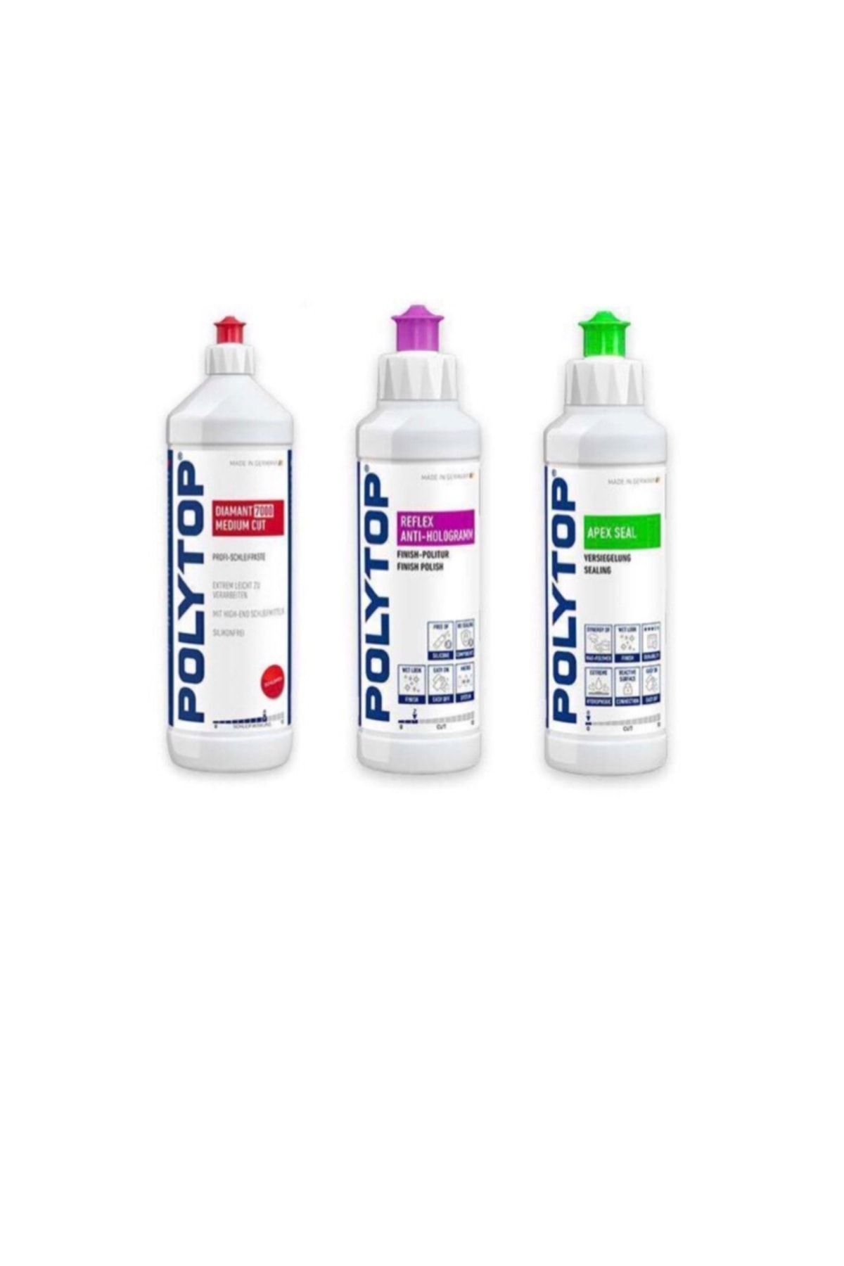 Polytop 5000 İnce Pasta Reflex Hare ve Apex Boya Koruma Seti 250 ml