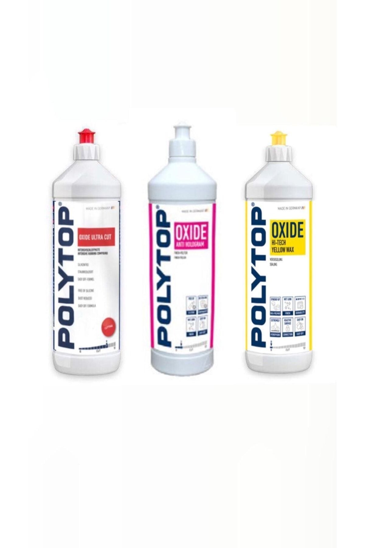 Polytop Oxide Ultra Kalın Pasta Antihologram Hare ve Hitech Boya Koruma Seti 1 lt