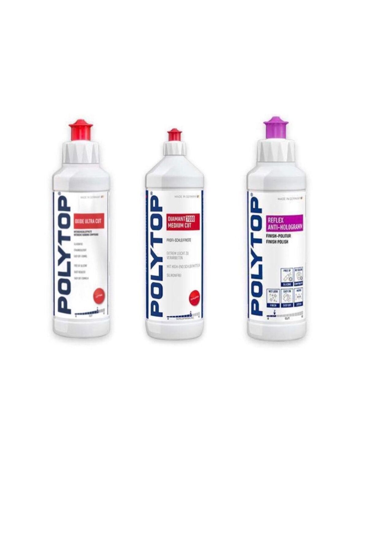 Polytop Oxide Ultra Kalın 5000 İnce Pasta Reflex Hare Giderici Set 250 ml