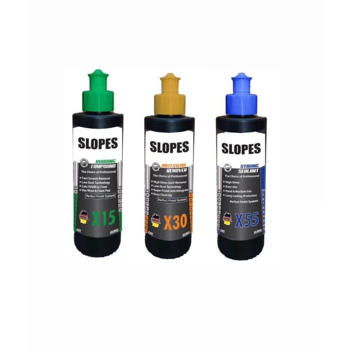 Slopes X15 İnce Pasta X30 Hare ve X55 Boya Koruma Seti 250 ml