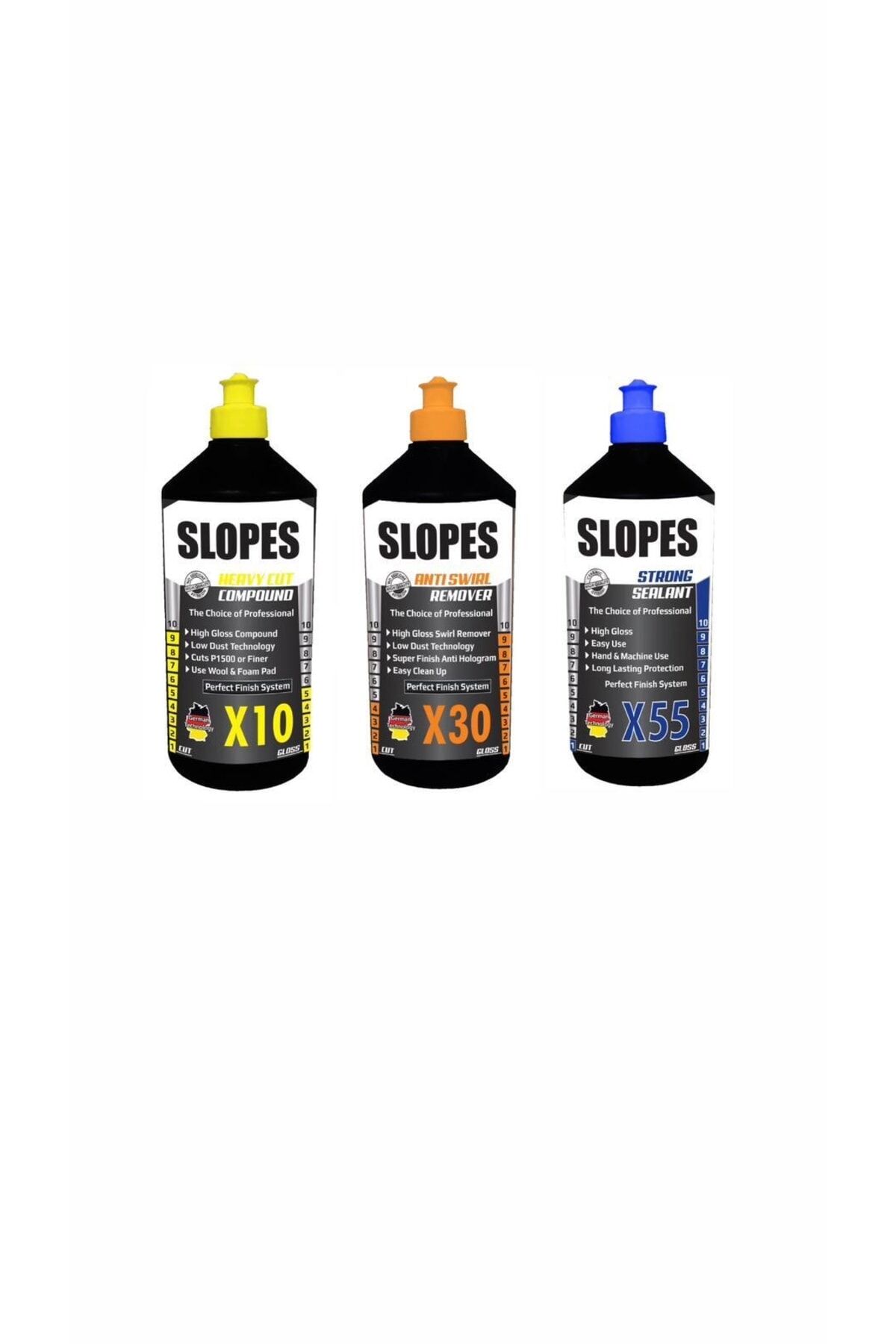 Slopes X10 Kalın X30 Hare ve X55 Boya Koruma Seti 1 LT