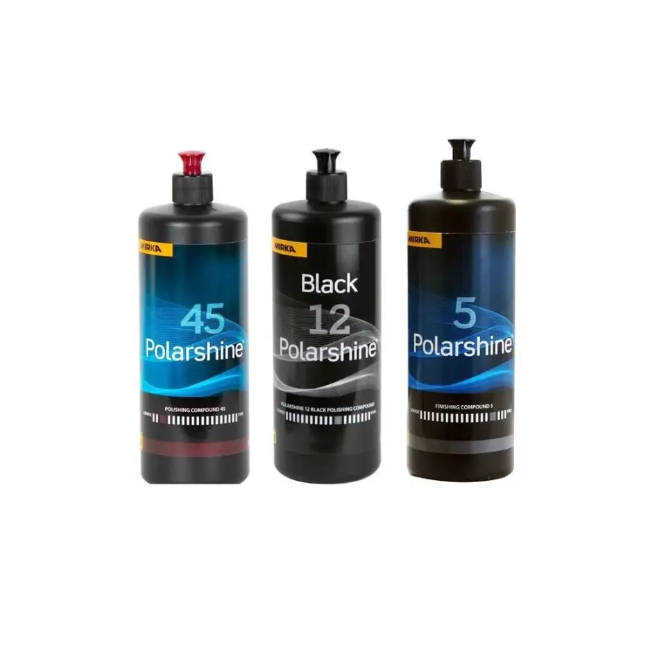 Mirka 45 Agresif Pasta 12 Siyah İnce ve 5 Hare Giderici Set 1 lt