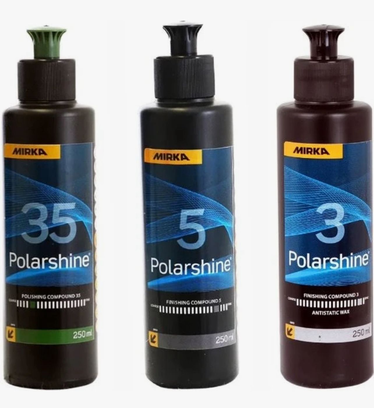 Mirka 35 Kalın Pasta 5 Hare Giderici 3 Boya Koruyucu Wax 250 ml