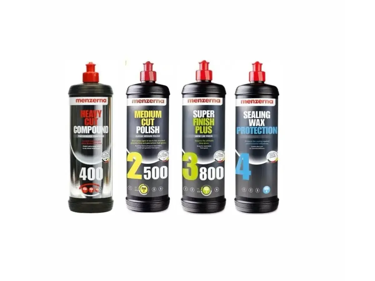 Menzerna 400 2500 3800 Sealingwax Pasta Hare ve Boya Koruma Seti 1 lt