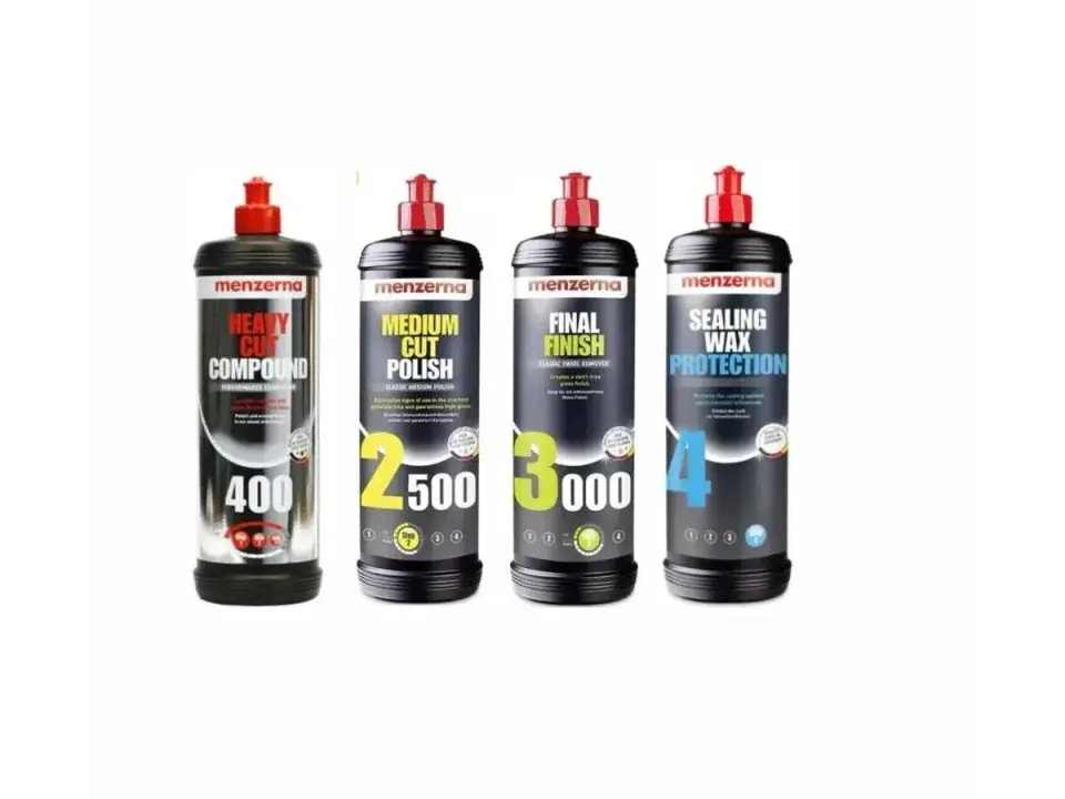Menzerna 400 2500 3000 Sealingwax Pasta Hare ve Boya Koruma Seti 1 lt