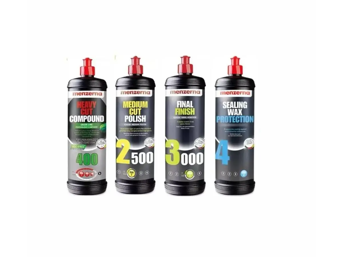 Menzerna Yeşil 400 2500 3000 Sealingwax Pasta Hare ve Boya Koruma Seti 1 lt