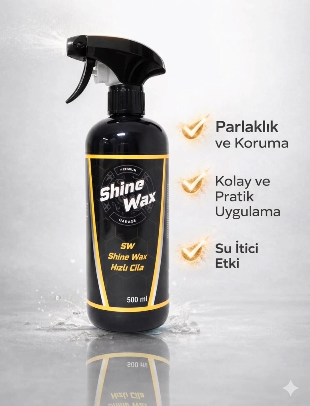 Shine Wax SW Hızlı Cila 500 ml