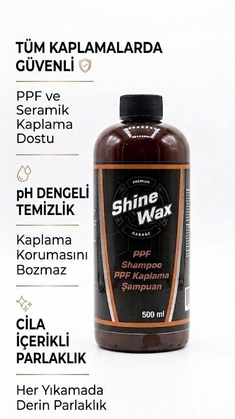 Shine Wax PPF Kaplama Şampuan 500 ml