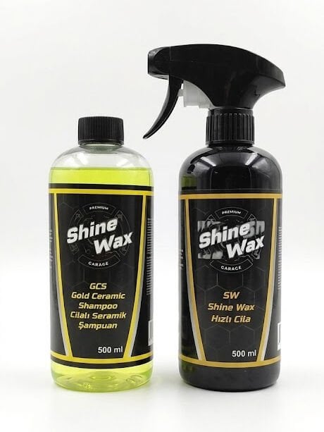 Shine Wax Seramik Şampuan & Hızlı Cila 500 ml 2'li Set