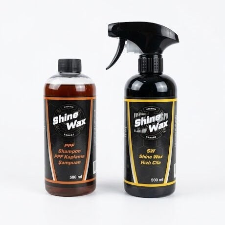 Shine Wax PPF Şampuan & Hızlı Cila 500 ml 2'li Set