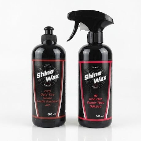 Shine Wax Demir Tozu Temizleyici & Lastik Parlatıcı Jel 500 ml 2'li Set