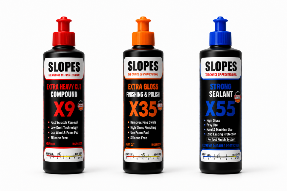 Slopes X9 Extra Kalın X35 Hare ve X55 Boya Koruma Seti 250 ml