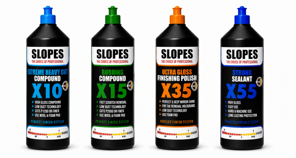 Slopes X10 Kalın X15 İnce Pasta X35 Hare ve X55 Boya Koruma Seti 1 lt