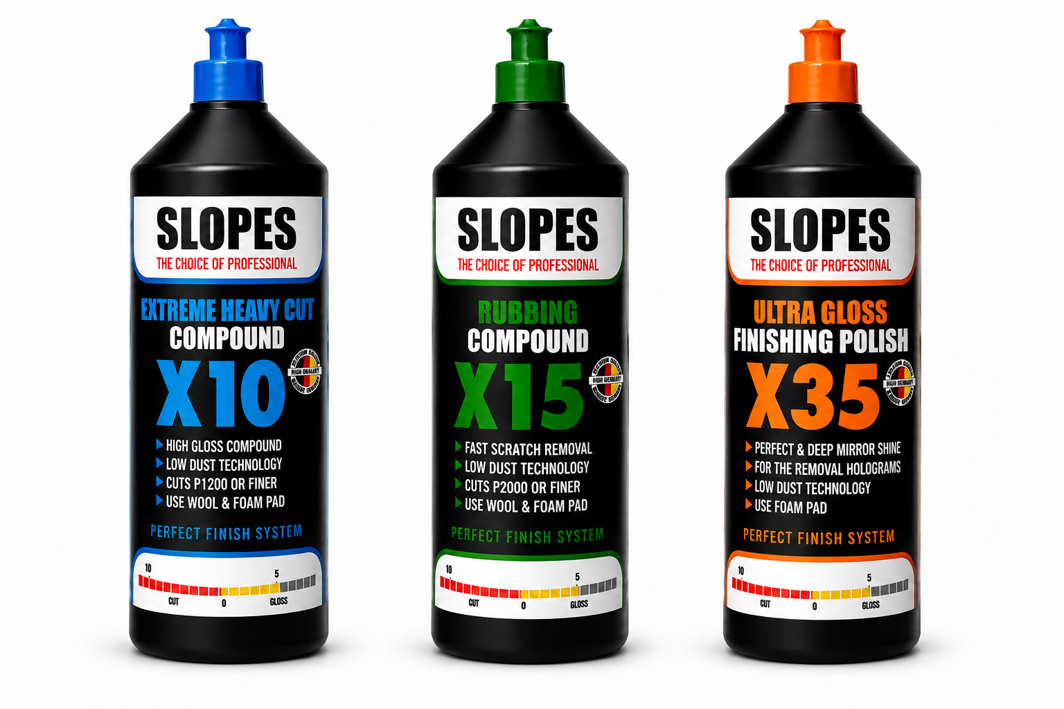 Slopes X10 Kalın X15 İnce Pasta X35 Hare Giderici Seti 1 lt